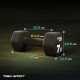 Гантелі для фітнесу неопренові TREX Sport TX-070VD 2x7 кг