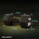 Неопреновые гантели для фитнеса TREX Sport TX-100VD 2x10 кг