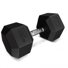 Шестигранная обрезиненная гантель TX-250RD Trex Sport 25 кг