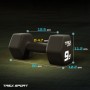 Неопреновые гантели для фитнеса TREX Sport TX-090VD 2x9 кг