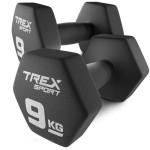 Неопреновые гантели для фитнеса TREX Sport TX-090VD 2x9 кг