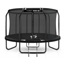 Батут THUNDER ELITE 427 см з внутрішньою сіткою, чорний