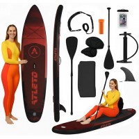 SUP-дошка надувна для плавання Atleto 350 см Лайф + сидіння