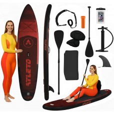 Надувная SUP-доска для плавания Atleto 350 см Лайф + сиденье
