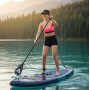 SUP-дошка надувна для плавання Atleto 350 см сіра + сидіння
