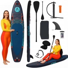 Надувная SUP-доска для плавания Atleto 350 см серая + сиденье