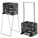 Корзина для теннисных мячей Unique BALLPORT Deluxe-long handles на 80 мячей
