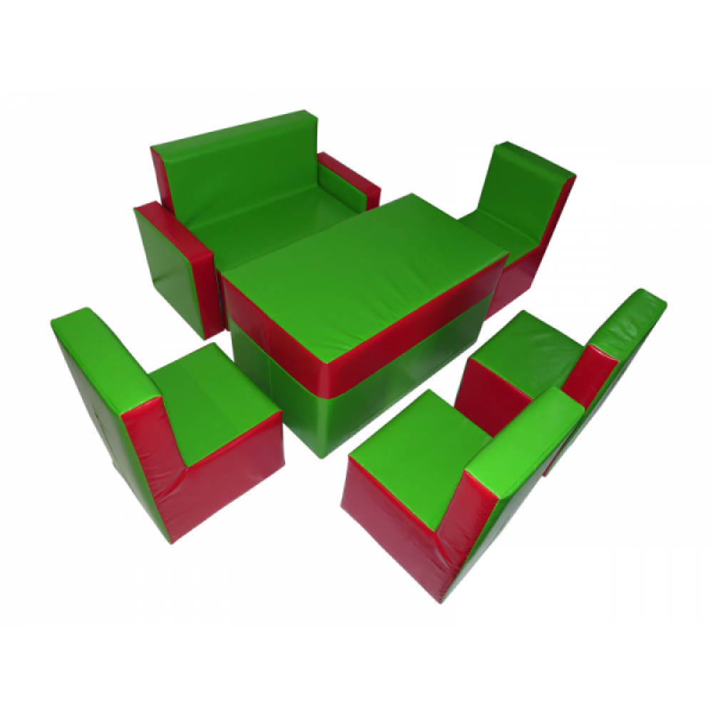 Комплект м'яких ігрових дитячих меблів "Гостинка Люкс" Kidigo