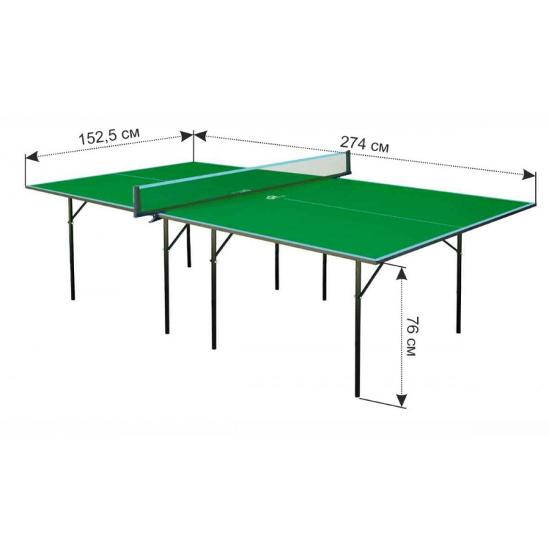 Теннисный стол GSI-Sport Hobby Light (зеленый)