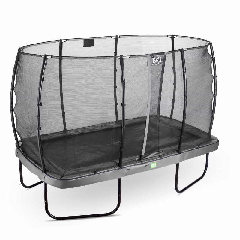 Батут Exit Elegant Grey 244x427 см с сеткой Economy