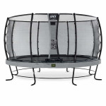 Батут Exit Elegant Premium Grey 427 см с сеткой Deluxe