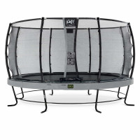 Батут Exit Elegant Premium Grey 427 см з сіткою Deluxe