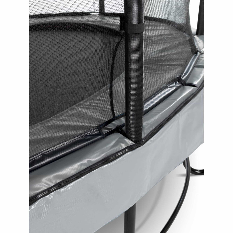 Батут Exit Elegant Premium Grey 427 см с сеткой Deluxe
