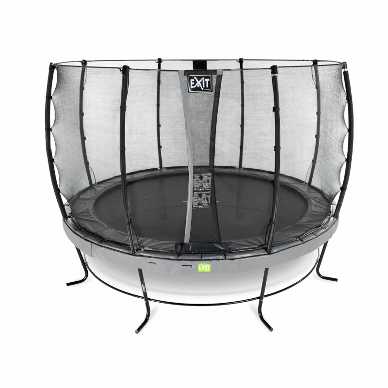 Батут Exit Elegant Grey 427 см с сеткой Economy