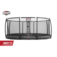 Батут Berg InGround Grand Champion Grey 520x345 см із сіткою Deluxe