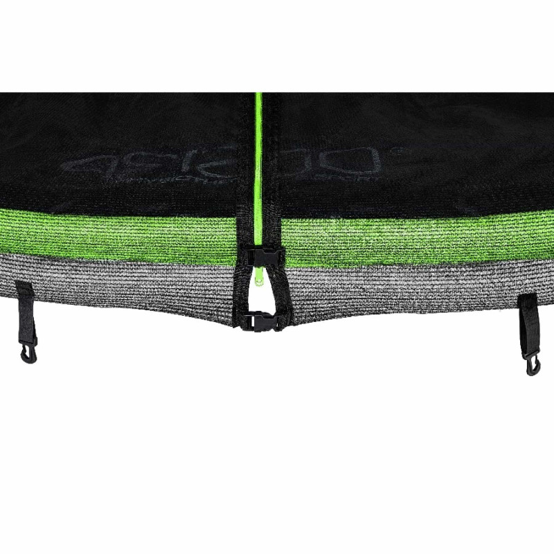 Батут 4FIZJO Classic 252 см Black/Green с внешней сеткой и лестницей