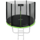 Батут 4FIZJO Classic 252 см Black/Green с внешней сеткой и лестницей