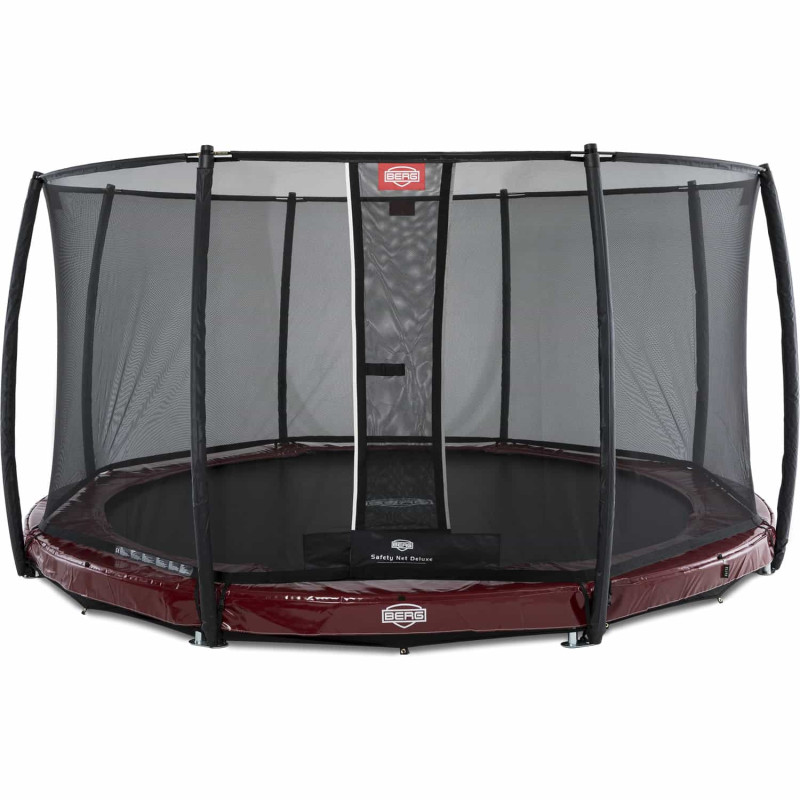 Батут Berg InGround Elite Red 430 см с сеткой Deluxe