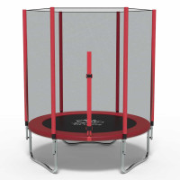 Батут з сіткою FitToSky 140 см Red