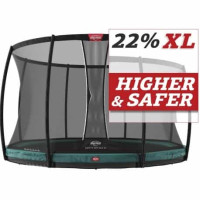 Батут Berg InGround Champion Green 430 см із сіткою Deluxe XL