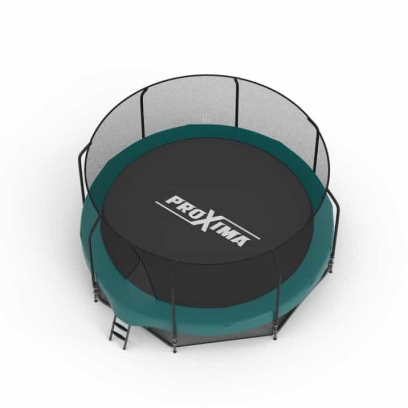 Батут Proxima Premium 366 см с внутренней сеткой и лестницей