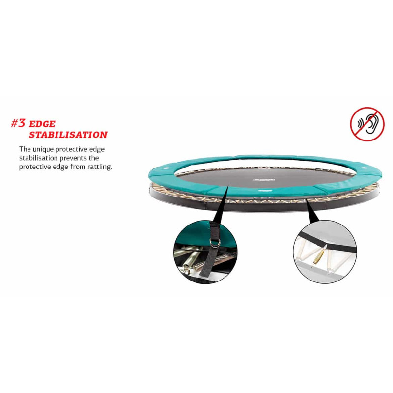 Батут Berg FlatGround Champion Grey 430 см