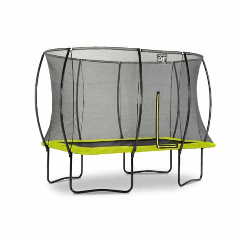 Батут Exit Silhouette Green 244х366 см с сеткой