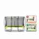 Батут Exit Silhouette Green 244х366 см с сеткой