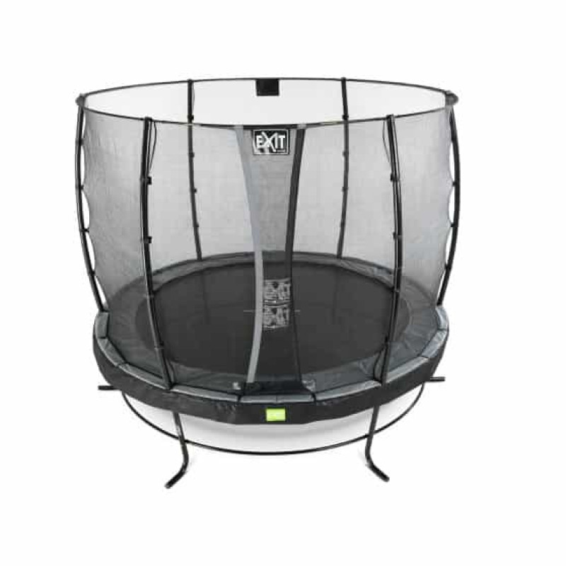 Батут Exit Elegant Black 253 см з сіткою Economy