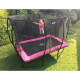 Батут Exit Silhouette Pink 244х366 см с сеткой