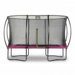 Батут Exit Silhouette Pink 244х366 см с сеткой