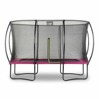 Батут Exit Silhouette Pink 244х366 см з сіткою