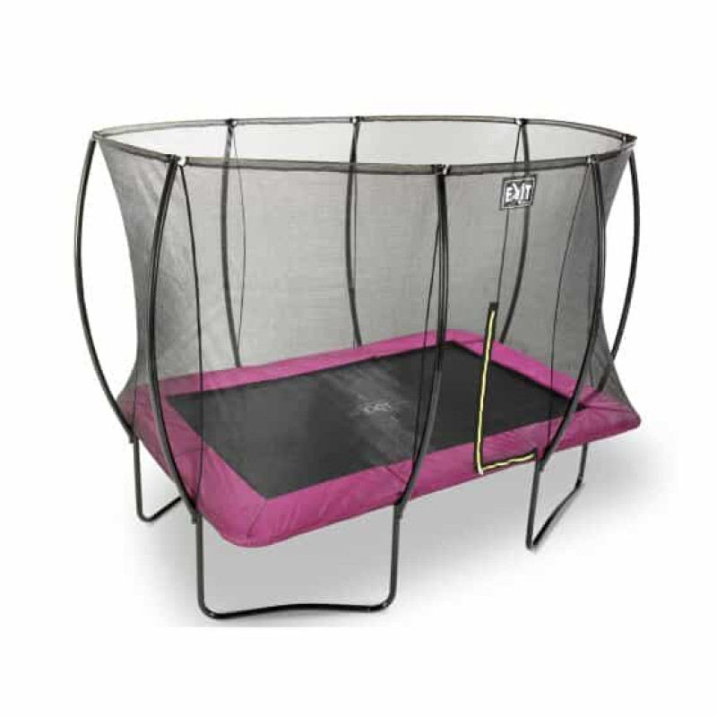 Батут Exit Silhouette Pink 244х366 см с сеткой