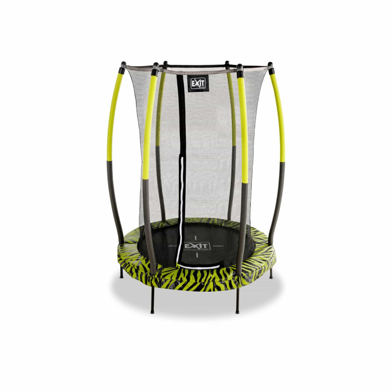 Батут Exit Tiggy Black/Green 140 см с сеткой