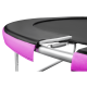 Батут 4FIZJO Classic 252 см Black/Pink с внешней сеткой и лестницей