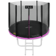 Батут 4FIZJO Classic 252 см Black/Pink с внешней сеткой и лестницей