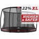Батут Berg InGround Elite Red 430 см с сеткой Deluxe XL