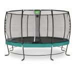 Батут Exit Lotus Premium Green 427 см с сеткой