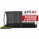 Батут Berg Ultim FlatGround Elite Black 500x300 см із сіткою Deluxe XL