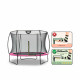 Батут Exit Silhouette Pink 244 см с сеткой