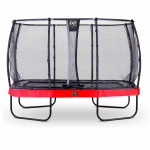 Батут Exit Elegant Premium Red 244x427 см с сеткой Deluxe
