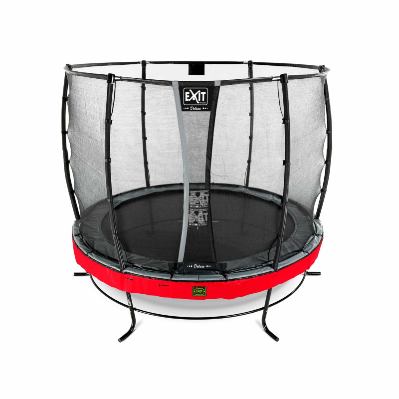 Батут Exit Elegant Premium Red 305 см с сеткой Deluxe