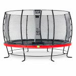 Батут Exit Elegant Red 427 см с сеткой Economy