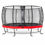 Батут Exit Elegant Premium Red 427 см с сеткой Deluxe