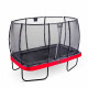 Батут Exit Elegant Premium Red 244x427 см с сеткой Deluxe