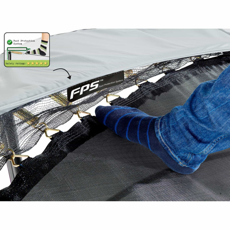Батут Exit Elegant Premium Red 305 см с сеткой Deluxe