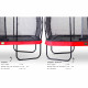 Батут Exit Elegant Premium Red 244x427 см с сеткой Deluxe