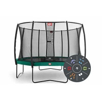 Батут Berg Champion Green Tattoo 430 см із сіткою Deluxe