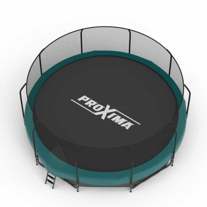 Батут Proxima Premium 457 см с внутренней сеткой и лестницей