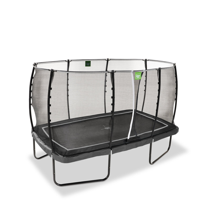 Батут Exit Allure Classic 214x366 см Black с сеткой